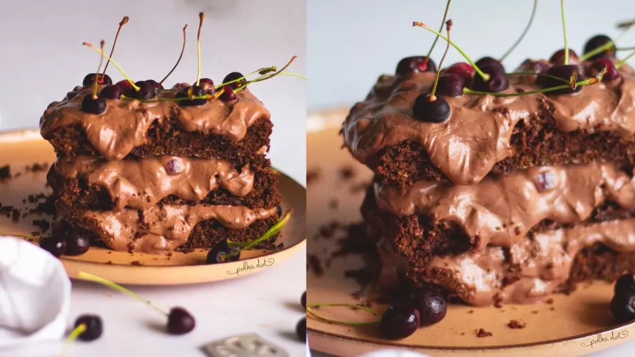Истинско изкушение: Шоколадова торта с череши и какаов крем