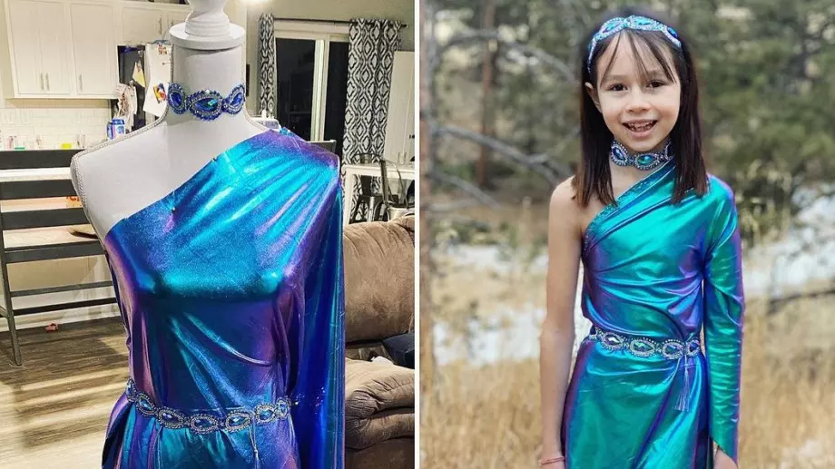 9-годишно момиченце стана популярно с роклите, които създава (СНИМКИ)