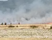 Пожарът край Казанлък е възникнал при обезвреждане на невзривени боеприпаси
