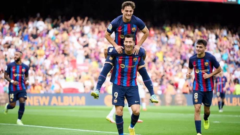 Барселона си го изкара на последния в Ла Лига, 85 000 аплодират Левандовски (ВИДЕО)