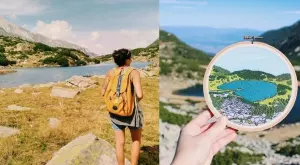 Мина Иванова - момичето, което рисува с игла и конец