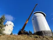 Изградиха кулата за новия телескоп в обсерваторията на Рожен