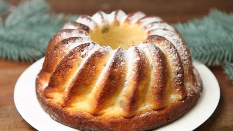 Шарен кекс с 8 яйца