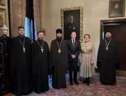 Симеон Сакскобургготски прие дясната ръка на руския патриарх и Митрофанова