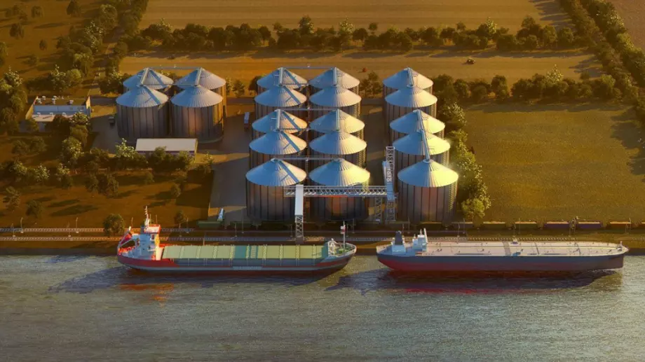 Кoмпaнията "Марлин" с инвecтиция от 50 милиона лeвa в пристанище и складове за зърно до Силистра