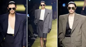 Тенденциите на 2023: Saint Laurent възроди ретро костюма с пола