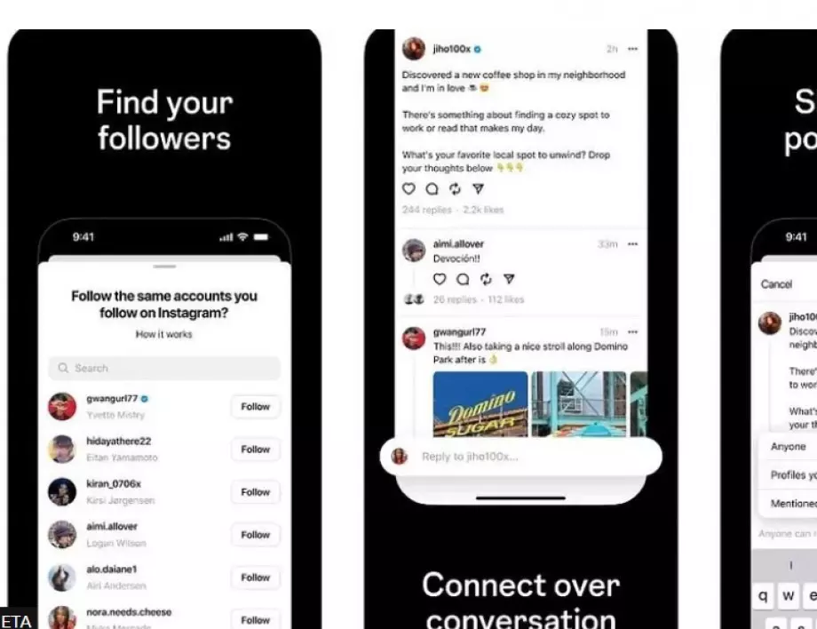 Новото приложение на Meta вече достигна 10 млн. регистрации