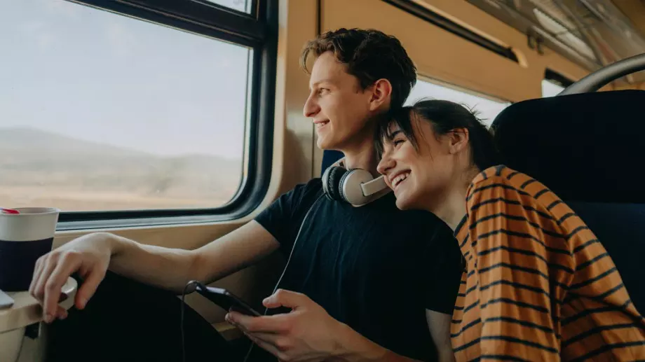 Виц на деня: През прозореца на влак