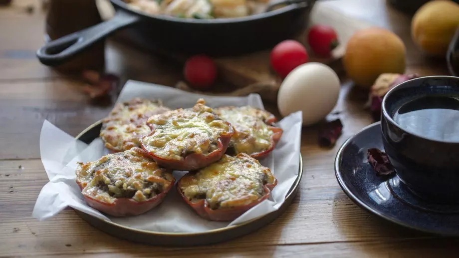 Опитайте: Кошнички от шунка с яйца