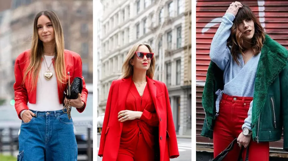 Как да носите червено със стил през есен 2023 (СНИМКИ)