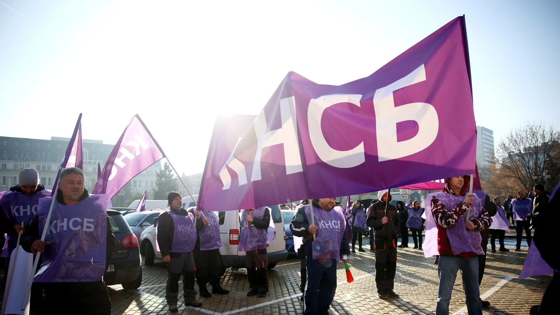 Синдикатите на протест в София