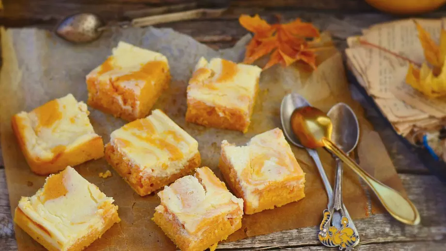 Без печене: Чийзкейк барове с тиква