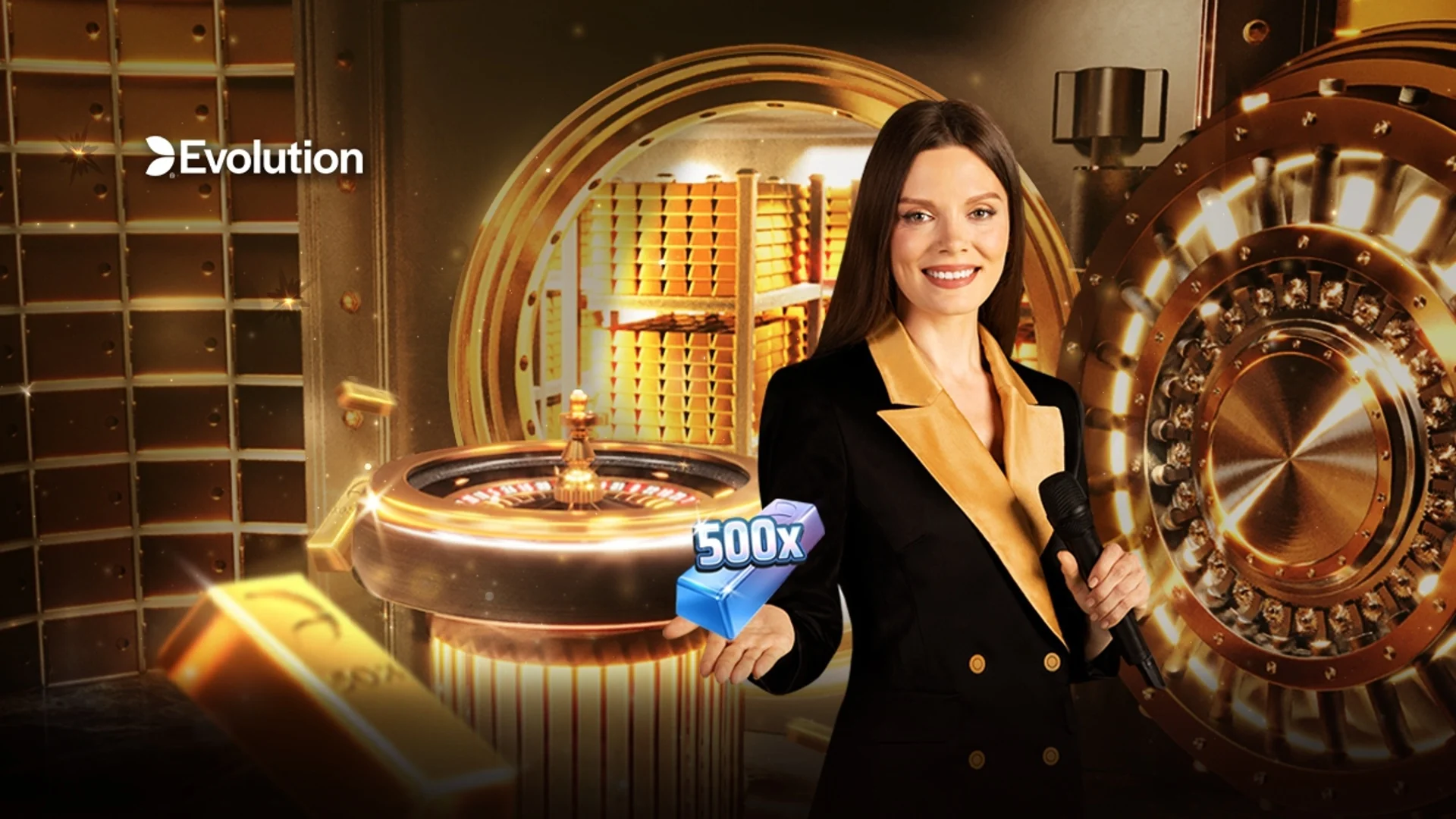 Gold Vault Roulette - нова рулетка  със златни множители до 500 от Evolution в WINBET Live Казино