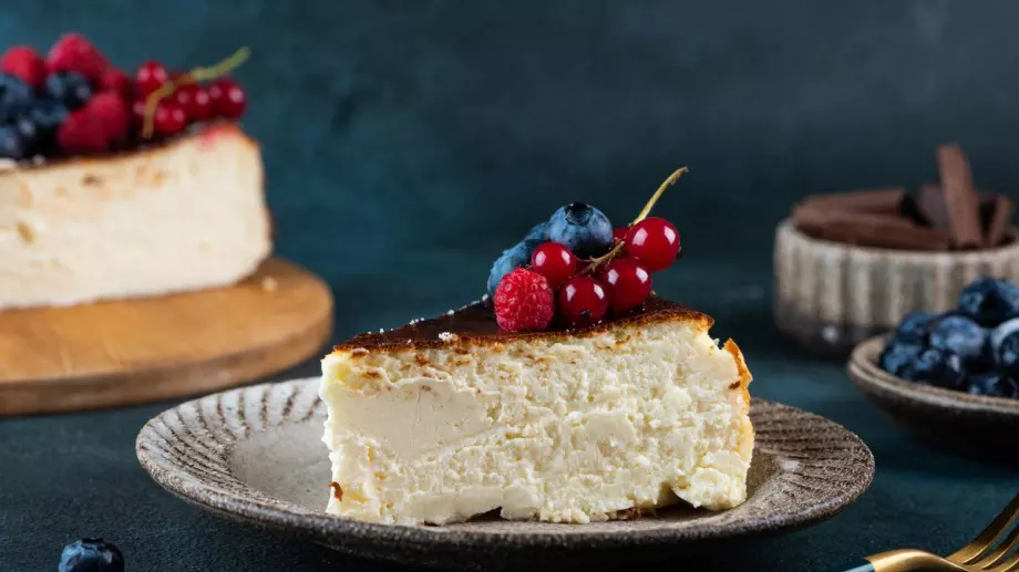 Печен баски чийзкейк - разтапя се в устата