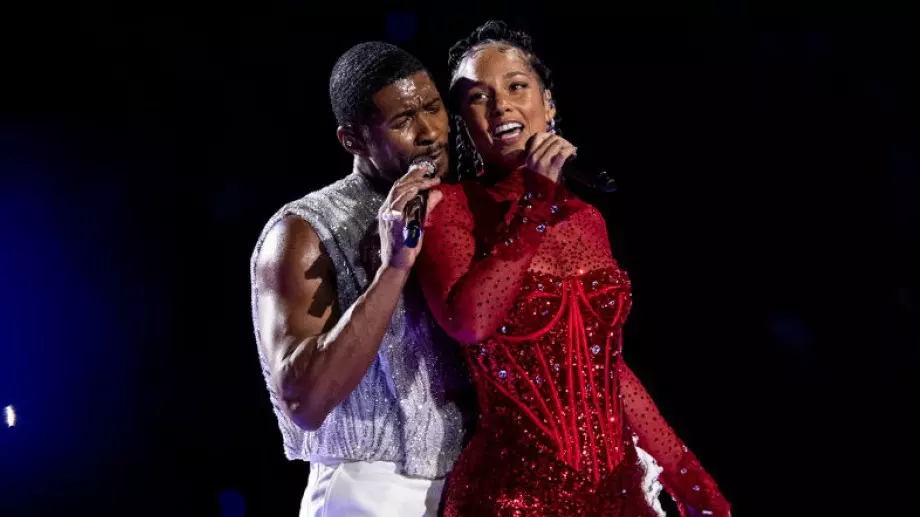 Ъшър направи паметно шоу на Супербоул, Алиша Кийс му партнира (ВИДЕО)