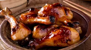 Пилешки бутчета с медна глазура 