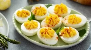 Пълнени яйца с горчица и майонеза за великденската трапеза