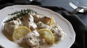 Сочно и крехко пилешко в лимонов сос