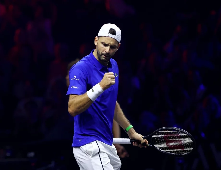 Несломим Григор Димитров показа воля за респектираща победа на Laver Cup (ВИДЕО)