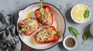 Печени чушки с нахут