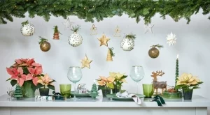 Украса за празничната трапеза с коледни звезди (СНИМКИ)