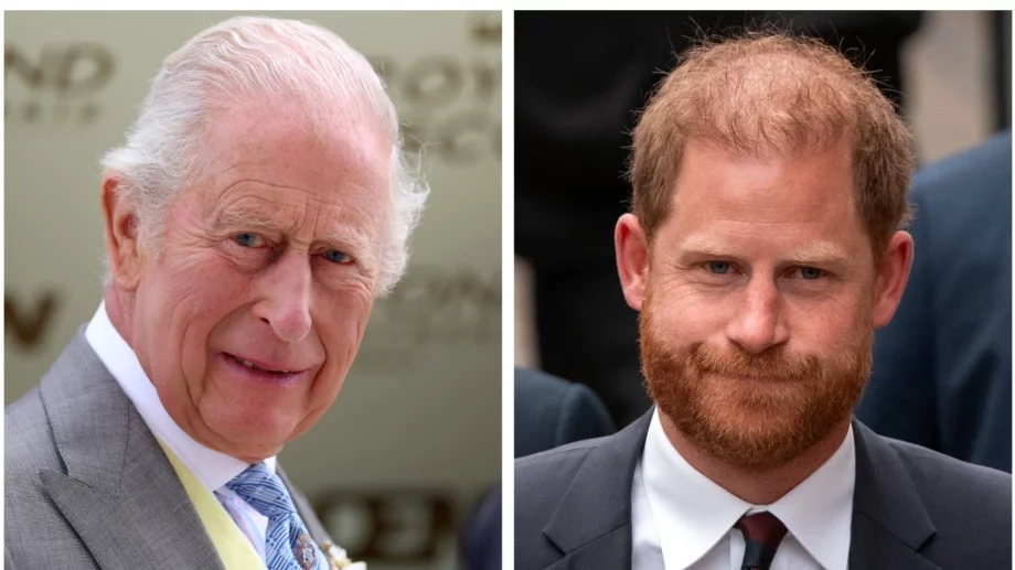 За по-малко от час: Принц Хари пи чай с баща си