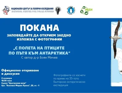 От Черно море до ледената Антарктика – изложба в Централни хали разкрива удивителното разнообразие на птиците по света