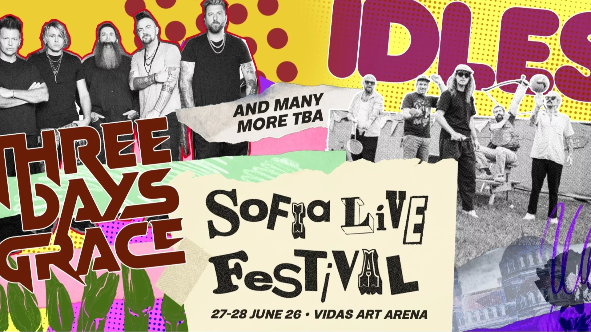IDLES и Three Days Grace са първите потвърдени имена за Sofia Live Festival 2026