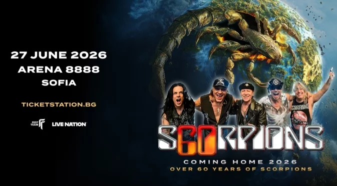 Scorpions отново в България през 2026 г.: 60 години рок история на живо!
