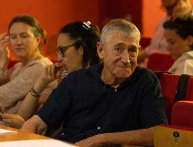 Актьорът и режисьор Ивайло Христов с Наградата на София на 30-ия София Филм Фест