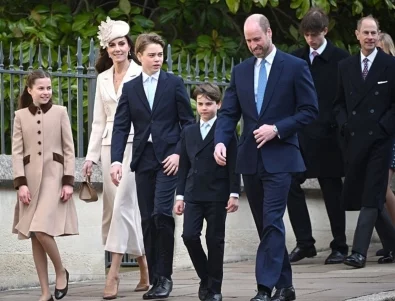 След 2-годишна пауза: Кейт Мидълтън присъства на празничната служба за Великден (ВИДЕО)